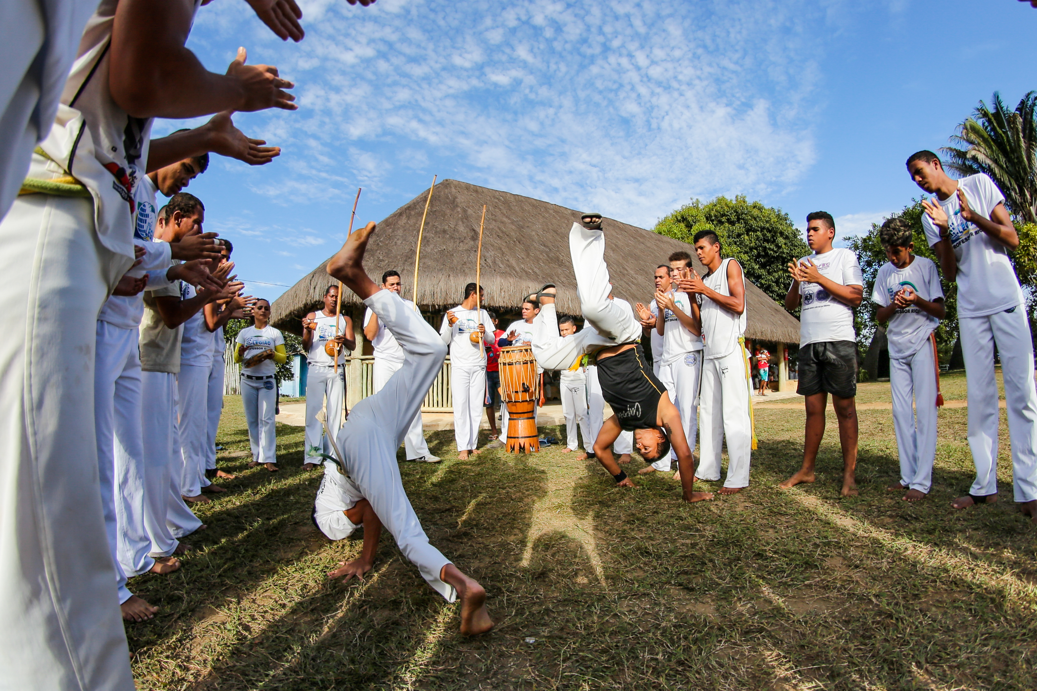 Roda de capoeira no Quilombo dos Palmares Serra da Barriga